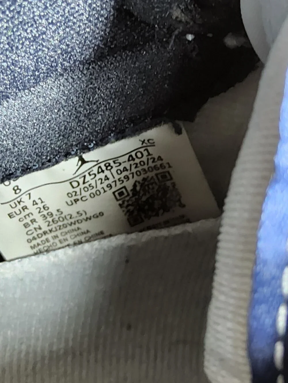 Air Jordan 1 Retro High OG Midnight Navy DZ5485-401 8 W/ Box